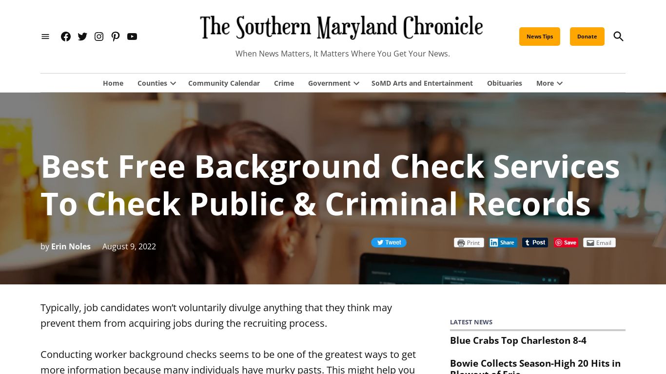 Best Free Background Check Services To Check Public & Criminal Records ...